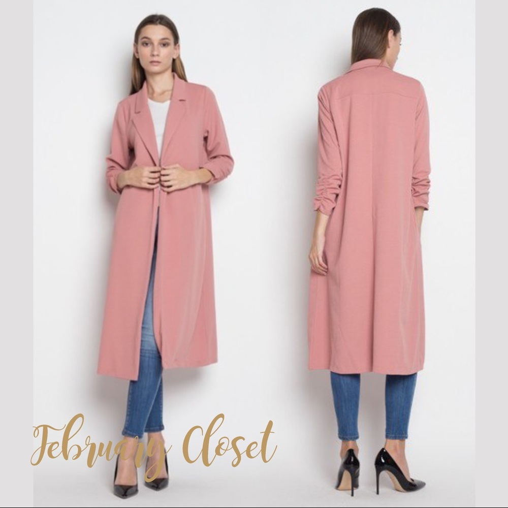 Tailored Mauve Long Jacket (reduced)